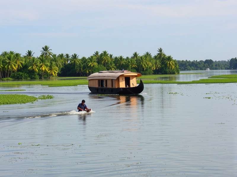 Kerala Backwater Adventurer Houseboat Navigation